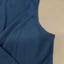 Allegra K Sheath Dress for Women's Sleeveless V Neck Business Office Belt Pencil Dresses, Size: Medium