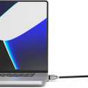 Compulocks Ledge Lock Adapter and keyed Cable Lock for M1, M2, M3, & M4 MacBook Pro 16" Silver