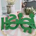 JAKADYUKS St. Patrick's Day Glasses Headbands 8 Packs Party Favors, Irish Green Shamrock Clover Costume Accessories, Eyeglasses Frame Selfie Photo Booth Props for Saint Pattys Day Party Supplies