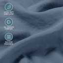 Bare Home King Sheet Set - Luxury 1800 Ultra-Soft Stonewashed Microfiber - Brushed - Deep Pockets - Easy Fit - Breathable Bedding - Sheet Sets & Pillowcases (King, Bering Sea)