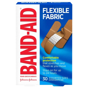 10 Extra Large Flexible Fabric Band-Aids Comfortable Protection Pack of 1