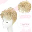 Short Pixie Cut Hair Topper Pieces for Women with Thinning Hair, Soft, Lightweight, and Easy to Apply for a Chic Look, Perfect for Daily Use & Styling