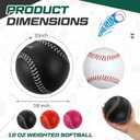 Arrowbash Weighted Softball Training Softballs Set Weighted Balls Bulk for Softball with Drawstring Bag