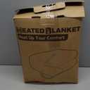 Heated Blanket Electric Blanket Full Size 72''x84'' with 9 Heating Levels, 1-10 Hour Auto Shut Off, Machine Washable, Flannel & Sherpa Soft Warming Blanket for Couch, Bed, Office - Dark Grey