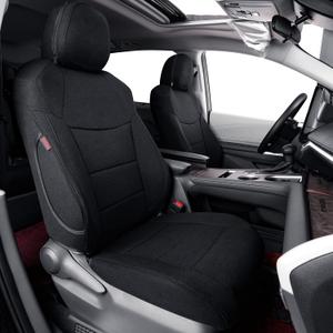 coverdream Sienna Seat Covers Custom Fit for 2021-2026 Toyota Sienna LE/XLE (8-Seater),2nd Row Bench w/Removable Seat,Breathable UV-Resistant Polyester Car Seat Protector (Full Set,Black)