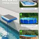 Solar Pool Lights, Solar Powered Submersible LED Lights with Remote IP68 Waterproof Swimming Pool Lighting,16 Colors Underwater Pool Light for Above Ground Inground Pool, Pond (Blue,4Pack)