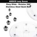 2 Tier Lazy Susan Bathroom Organizer, 9.25Inch Clear 360 Rotating Makeup Organizer for Vanity, Skincare Organizers Perfume Organizer, Spice Rack Organizer for Cabinet- Home Organization and Storage
