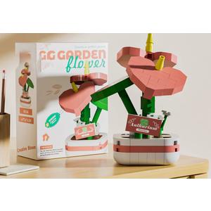 Brick Potted Flower Pack of 3