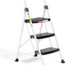 HBTower Step Ladder, Folding Step Stool with Wide Anti-Slip Pedal