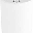 White Linen Tall Drum Lampshade, 10" Top x 10" Bottom x 13" High Lamp Shade, Lamp Shade Replacement for Table and Floor Lamps, Pendant Light, Handcrafted Lampshade, Easy Assembly