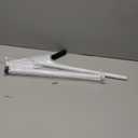 AceMining Sliding Door Security Bar,Heavy Duty Sliding Patio Door Lock Bar, 20-50inch Adjustable Multi-use Window Security Bars, Sliding Door Stopper,White,1Pack