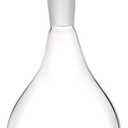 HAIZEEN 13ounce/ 380 ml Clear Glass Olive Oil Dispenser Bottle - Oil & Vinegar Cruet with Pourers and NO Funnel Needed - Olive Oil Carafe Decanter for Kitchen and BBQ