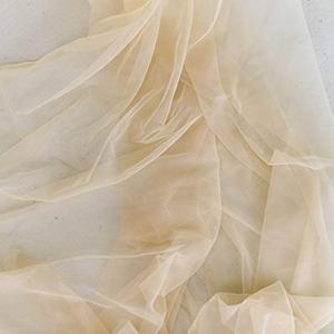 translucent light peach fabric with small fabric