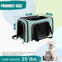 Top tasta Dog Cat Carrier Pet Carriers for Small Medium Large Cats Dogs Carrier Soft Sided Small Puppy Dog Carrier Portable Foldable Airline Approved Dog Cat Travel Carrier Green Large (20.0"L x 13.0"W x 13.0"H)
