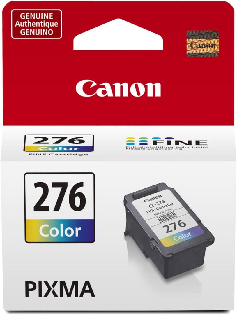 Canon CL-276 Genuine Color Ink Cartridge, Compatible with TS3520/3522, TR4720/4722, TS3720/3722