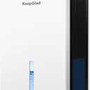KeepGlad Dehumidifier, 98OZ Dehumidifiers for Home(1000sq.ft), Humidity Display Dehumidifier for Basement Bathroom Bedroom, Auto Shut Off, Washable Filter, Drain Hose, Timer, 7 Ambient Lights, White