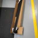 Tension Curtain Rod 51-126 Inch, Long Curtain Rod No Drilling for Window or Bathroom, Outdoor Curtain Rods for Patio Tension Rods, Easy to Install, Never Rust, Rod Diameter 1.26 Inches - Black