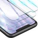 3 x ORIbox Glass Screen Protector for iPhone 11 ,XR (6.1 Inch) Tempered Glass Screen Protector, 3-Count (Pack of 1) Clear