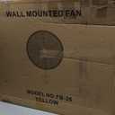 Uthfy 26IN 9200CFM Wall Mount Fan,Outdoor Industrial High Velocity Wall Fan with 3-Speeds, Heavy Duty Metal Wall Mounted Oscillating Fans for Garage, Shop,Commercial,Gym, Patio, Porch,ETL Listed