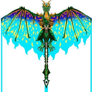 Mint's Colorful Life Dragon Kite for Kids & Adults, Easy to Fly Best Beach Kites for Beginners, 300ft Kite String Included