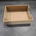 GlikCeil Movie Night Supplies Snack Trays with Handles Reusable Wooden Movie Gift Basket for Theater Popcorn Bucket Bowl Box Container Family Room Valentine's Day Decor(Snack Bar)