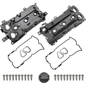 MITZONE Engine Valve Cover with Gaskte and Bolts Compatible with 2008-2018 Nissan 350Z Infiniti G35 Ex35 M35 M35H FX35 Q70 Q50 VQ35HR 3.5L Repalce # 13264-Jk20A 13264-Jk20B