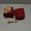 Tapleap Red Burlap Gift Bags with Drawstring - 30Pcs 5x7 Sacks for Wrapping Halloween Favors, DIY Craft, Candles, Souvenirs, For Small Business Customers, Wedding