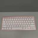 OMOTON Bluetooth Keyboard Compatible with iPad A16 11th 10th Generation, iPad 10.2 (9th/8th/7th), iPad Pro 13/12.9/11 inch, iPad Air 13/11 inch, iPad Air/Mini and More iOS Devices, Pink Gold