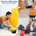 60 Pcs Paint Strainer Bags, 5 Gallon Elastic Top Fine Mesh Strainer Disposable Painting Strainers Bag Hydroponic Filter Tool for Nut Milk, Juice, Home Brewing, Gardening, Plant Protection(White)