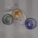 4pcs Glass Colorful Sake Cups Set,Small Wine Cups,Tea Cups Set