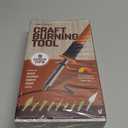 Craft Culture Wood Burning Tool Pen - Craft Burning Tools for Adults & Teens - Wood Burner Kit, Engraver, Carver, Pyrography, Woodburning - Includes 9 Premium Tips - Adjustable Temperature Control