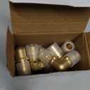 8 Pcs 1/2 Inch Pex A Expansion Fittings 1/2"x 1/2" 90 Degree Elbow Brass Fittings Pex Crimp Tool for Tubing Pipe Connection, ASTM F1960