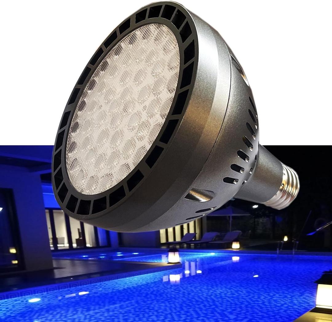 LED Pool Light - Blue 65W, 120V, Replacement, Swimming Pool Bulb