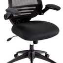Realspace Calusa Mesh Mid-Back Chair, Black