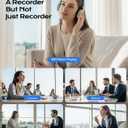 72GB Digital Voice Recorder with USB Type-C Plug, Portable OTG File Transfer Recording Device, Voice Active Recorder with One-Touch Start, Portable Audio Recorder for Meeting, Class, Work, Interviews
