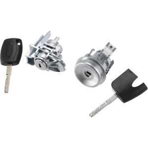 Ignition Lock Cylinder with Keys for Ford Fiesta 2011-2019 / Ignition Lock Cylinder Switch/Durable/Metal / 2 Pcs/Silver Tone