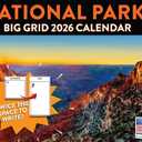 Big Grid National Park Calendar 2026 Monthly Wall Calender 12 Month | American Made In The USA