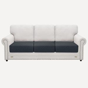2025 Stretch Cushion Cover for Sofa, Individual Couch Sofa Seat Covers Removable & Washable, Sectional Couch Cushion Slipcover Replacement, Unique Fashion Pattern Soft Cozy Durable (3Pc, Dark Gray)