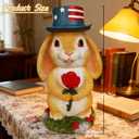 Desktop Decorative Bunny Home Decor Statues Infuse Warmth and affection into The Home Rabbit Statue - Resin Outdoor Decor for Yard, Ornaments Gift for Garden Lovers