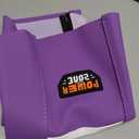 Dirt Bike Seat Cover - White Stripe Universial Seat Cover for Dirt Bike - Motorcycle Motorcross Enduro Seat Covers (Purple)