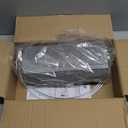 Gray Drum Lamp Shades Medium 13" Top x 13" Bottom x 10" High (Spider) Traditional Lampshades for Table Lamp & Bedside Lamp - Assembly Required - Modern Lamp Shade By GO&SO (Grey)