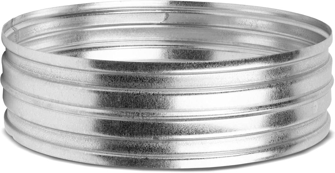 12" Inch Galvanized Metal Vent Duct Connector - Round Extension for Ventilation - 12 Inch Metal Dryer Vent Coupler and Hose Coupling - Durable Dryer Pipe Connection - Male Fit 12" Inch Galvanized Metal Vent Duct Connector - Round Extension for Ventilation - 12 Inch Metal Dryer Vent Coupler and Hose Coupling - Durable Dryer Pipe Connection - Male Fit