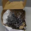 Thyle 50 Pcs Metal Scan Hook with Label Holder for 1/8" to 1/4" Pegboard, Peg Board Hooks with Price Tag, Pegboard Wall Accessories, Metal Hooks for Home Garage Retail Display Supplies (6 Inch)