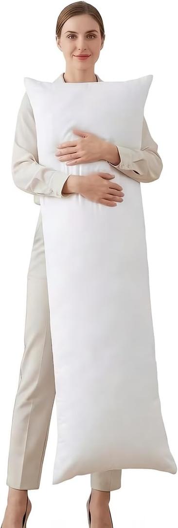 Zituop Dakimakura Pillow Insert 150x50cm 20x60 inch Anime Body Pillow Inner Core, Cloud-Soft PP Cotton Filling, Standard Size Waifu Pillow Stuffer for Otaku Collectors, Side Sleepers & Cosplay Props, 1 Count