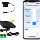 Smart TLC 2326-WF-S Tuya APP Efficient Solar Power Supply Accurate Liquid Level Monitor WiFi Water Oil Tank Level Sensor Waterproof IP65 Household Alarm Outdoor Ultrasonic Indicator