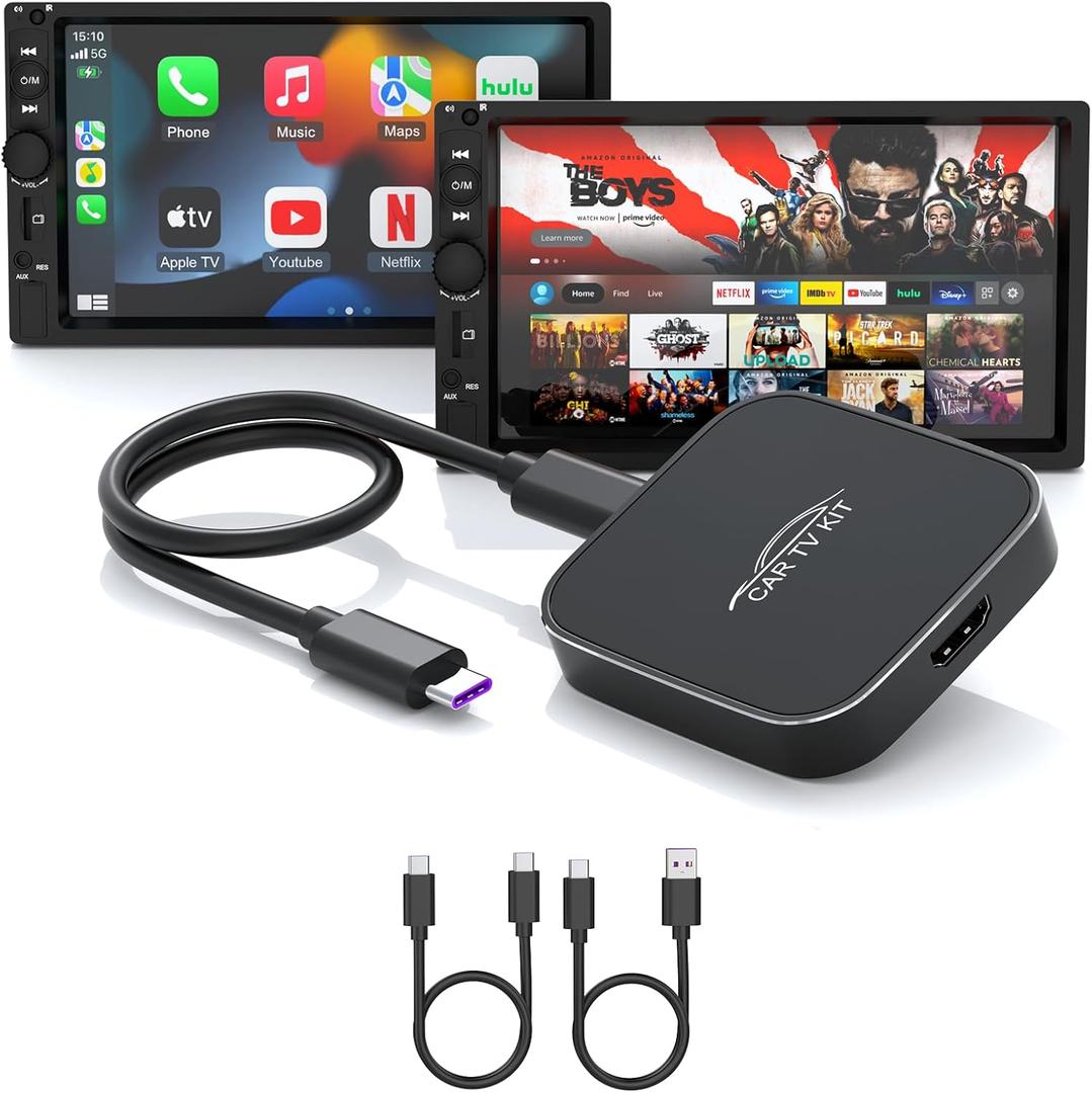 Car TV Mate Pro with Wireless CarPlay Adapter, 2025 New HDMI Multimedia Adapter for TV Stick Converter/Game Consoles/Set-Top Box/Screen Throwers, Magic Box Support Wired CarPlay Cars from 2016