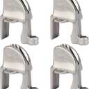 Boat Fender Clips, Adjustable Pontoon Boat Square Rail Fender Cleats/Clips/Hangers for Pontoon Bumpers, Pontoon Boat Accessories for Bumpers