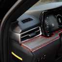 Carbon Fiber Style Center Console Dashboard Panel Decor Protective Cover Trim for KIA K5 2021-2024