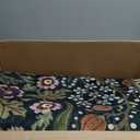 Lahome Claude Floral 8x10 Green Living Room Rugs, Large Washable Area Rug for Bedroom Rubber Backed, Botanical Thin Stain-Resistant Carpet for Dining Room Under Table, Kids Room, Nursery