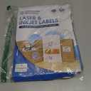 3" X 3" Square Printable Labels Compatible with Inkjet and Laser Printers - 100 Sheets, 600 Matte White Paper Stickers for QR Codes, Barcodes, and Product Labeling - Spartan Industrial Template S004